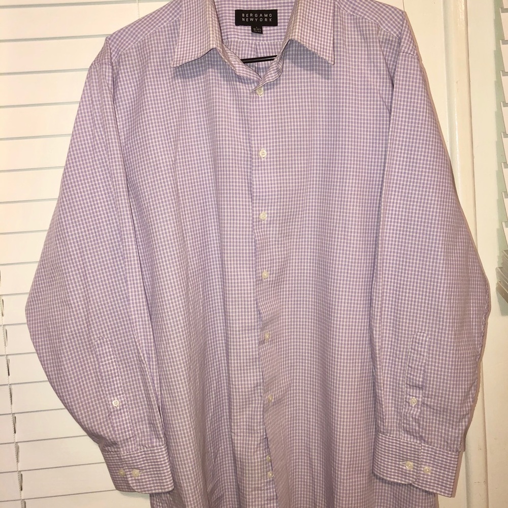 Men’s Bergamo New York purple button down